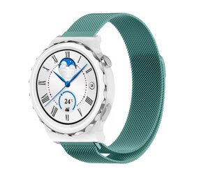Strap-it Bracelet Milanais Huawei Watch GT 3 Pro 43mm (vert) Strap-it Bracelet Milanais Huawei Watch GT 3 Pro 43mm (vert)