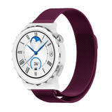 Strap-it Bracelet Milanais Huawei Watch GT 3 Pro 43mm (violet) Strap-it Bracelet Milanais Huawei Watch GT 3 Pro 43mm (violet)