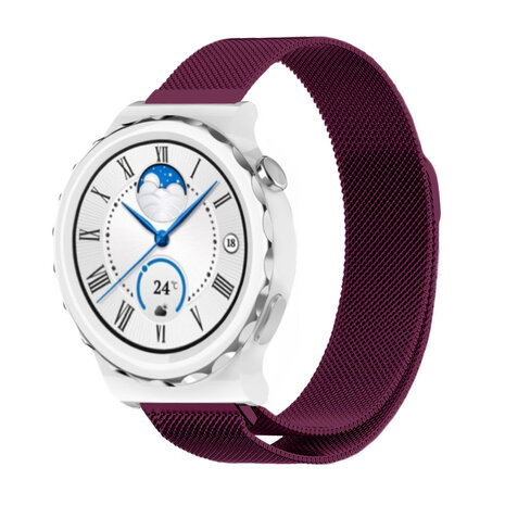 Strap-it Strap-it Bracelet Milanais Huawei Watch GT 3 Pro 43mm (violet) Strap-it Strap-it Bracelet Milanais Huawei Watch GT 3 Pro 43mm (violet)