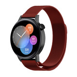 Strap-it Bracelet Milanais Huawei Watch GT 3 42mm (rouge)