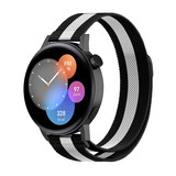 Strap-it Bracelet Milanais Huawei Watch GT 3 42mm (noir/blanc)