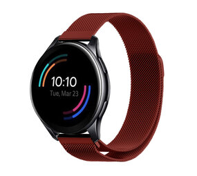 Strap-it Bracelet Milanais OnePlus Watch (rouge)