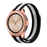 Strap-it Bracelet Milanais Samsung Galaxy Watch 42mm (noir/blanc)