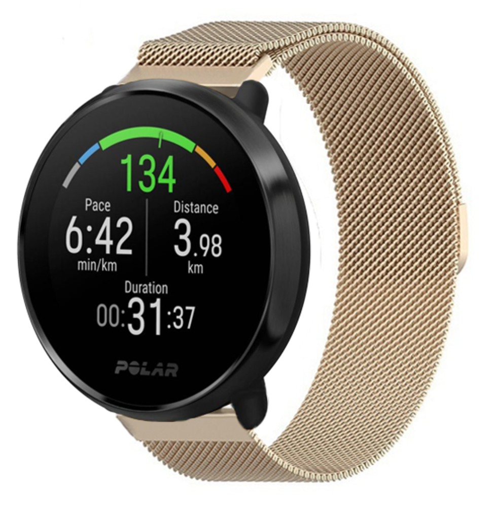 Strap-it Strap-it Bracelet Milanais Polar Vantage M (or champagne)