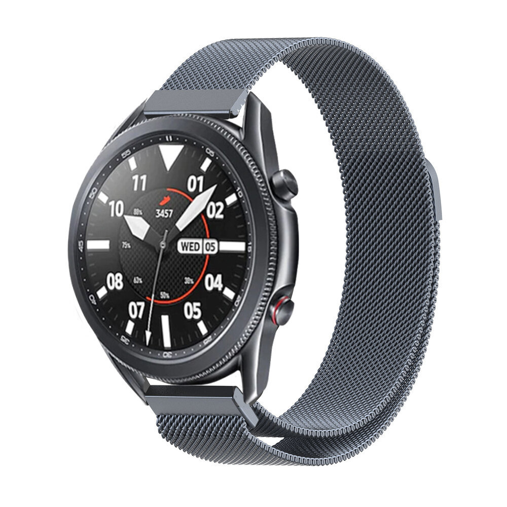 Strap-it Strap-it Bracelet Milanais Samsung Galaxy Watch 3 45mm (space grey)