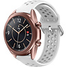 Strap-it Strap-it Bracelet silicone avec trous Samsung Galaxy Watch 3 41mm (blanc)