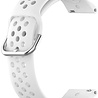 Strap-it Strap-it Bracelet silicone avec trous Samsung Galaxy Watch 3 41mm (blanc)