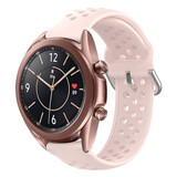 Strap-it Bracelet silicone avec trous Samsung Galaxy Watch 3 41mm (rose)