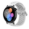 Strap-it Strap-it Bracelet silicone avec trous Huawei Watch GT 3 42mm (blanc) Strap-it Strap-it Bracelet silicone avec trous Huawei Watch GT 3 42mm (blanc)