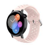 Strap-it Bracelet silicone avec trous Huawei Watch GT 3 42mm (rose)