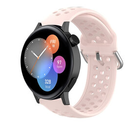 Strap-it Bracelet silicone avec trous Huawei Watch GT 3 42mm (rose)