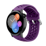 Strap-it Bracelet silicone avec trous Huawei Watch GT 3 42mm (violet)