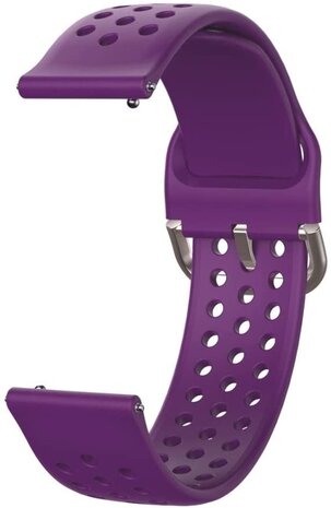 Strap-it Strap-it Bracelet silicone avec trous Huawei Watch GT 3 42mm (violet)