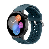 Strap-it Bracelet silicone avec trous Huawei Watch GT 3 42mm (vert roche)