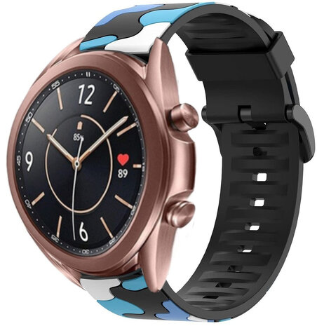 Strap-it Strap-it Bracelet camouflage Samsung Galaxy Watch 3 41mm (bleu) Strap-it Strap-it Bracelet camouflage Samsung Galaxy Watch 3 41mm (bleu)