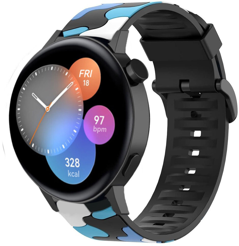 Strap-it Strap-it Bracelet camouflage Huawei Watch GT 3 42mm (bleu)