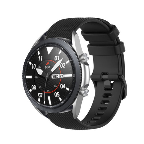 Strap-it Strap-it Bracelet silicone luxe Samsung Galaxy Watch 3 45mm (noir)