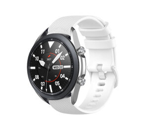 Strap-it Bracelet silicone luxe Samsung Galaxy Watch 3 45mm (blanc)