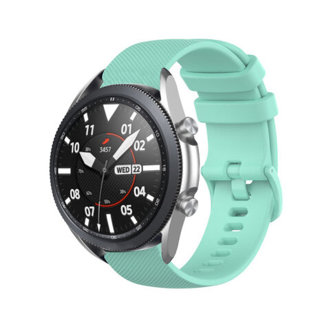 Strap-it Strap-it Bracelet silicone luxe Samsung Galaxy Watch 3 45mm (aqua)