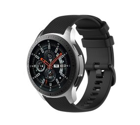 Strap-it Bracelet silicone luxe Samsung Galaxy Watch 46mm (noir)