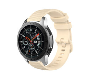 Strap-it Bracelet silicone luxe Samsung Galaxy Watch 46mm (beige)