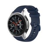 Strap-it Bracelet silicone luxe Samsung Galaxy Watch 46mm (bleu foncé)