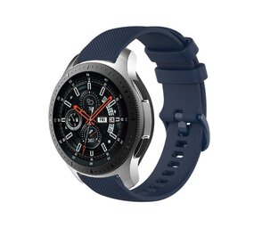 Strap-it Bracelet silicone luxe Samsung Galaxy Watch 46mm (bleu foncé)