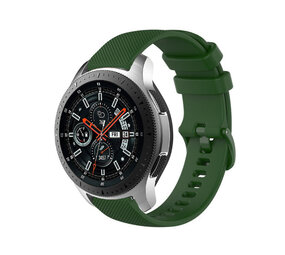 Strap-it Bracelet silicone luxe Samsung Galaxy Watch 46mm (vert armée)
