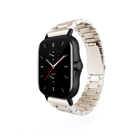 Strap-it Strap-it Bracelet acier Amazfit GTS 3 (lumiere stellaire)