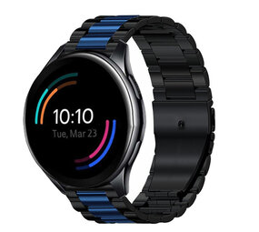 Strap-it Bracelet acier OnePlus Watch (noir/bleu)