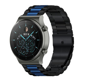Strap-it Bracelet acier Huawei Watch GT 2 Pro (noir/bleu)