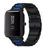 Strap-it Strap-it Bracelet acier Xiaomi Amazfit Bip (noir/bleu) Strap-it Strap-it Bracelet acier Xiaomi Amazfit Bip (noir/bleu)