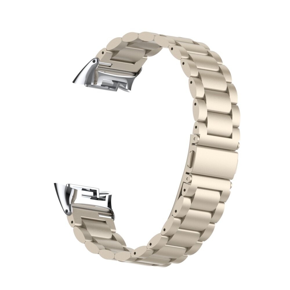 Strap-it Strap-it Bracelet acier Fitbit Charge 5 (lumiere stellaire)