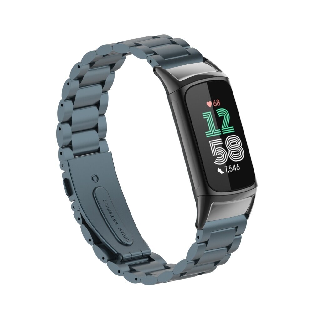 Strap-it Strap-it Bracelet acier Fitbit Charge 5 (space grey)