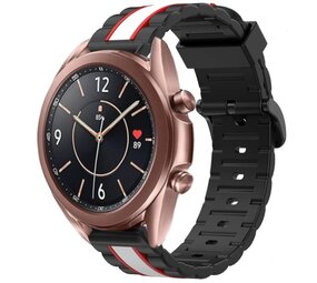 Strap-it Bracelet sport spécial Samsung Galaxy Watch 3 41mm (noir/blanc)