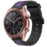 Strap-it Bracelet sport spécial Samsung Galaxy Watch 3 41mm (noir/bleu)