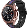 Strap-it Strap-it Bracelet sport spécial Samsung Galaxy Watch 3 41mm (noir/bleu) Strap-it Strap-it Bracelet sport spécial Samsung Galaxy Watch 3 41mm (noir/bleu)