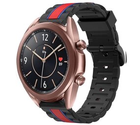 Strap-it Bracelet sport spécial Samsung Galaxy Watch 3 41mm (noir/rouge)