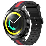 Strap-it Bracelet sport spécial Samsung Gear Sport (noir/rouge) Strap-it Bracelet sport spécial Samsung Gear Sport (noir/rouge)
