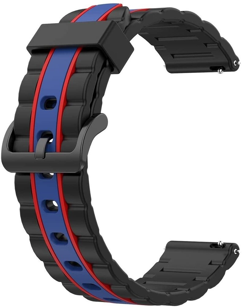 Strap-it Strap-it Bracelet sport spécial Xiaomi Amazfit GTS (noir/bleu)