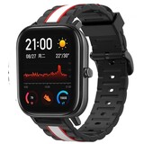 Strap-it Bracelet sport spécial Xiaomi Amazfit GTS (noir/blanc)