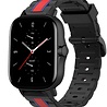 Strap-it Strap-it Bracelet sport spécial Amazfit GTS 2 (noir/rouge) Strap-it Strap-it Bracelet sport spécial Amazfit GTS 2 (noir/rouge)