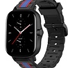 Strap-it Strap-it Bracelet sport spécial Amazfit GTS 2 (noir/bleu) Strap-it Strap-it Bracelet sport spécial Amazfit GTS 2 (noir/bleu)