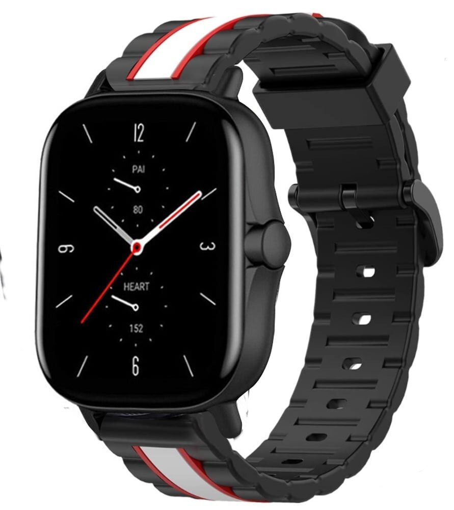 Strap-it Strap-it Bracelet sport spécial Amazfit GTS 2 (noir/blanc) Strap-it Strap-it Bracelet sport spécial Amazfit GTS 2 (noir/blanc)