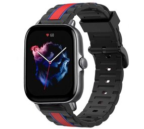 Strap-it Bracelet sport spécial Amazfit GTS 3 (noir/rouge) Strap-it Bracelet sport spécial Amazfit GTS 3 (noir/rouge)