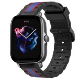 Strap-it Bracelet sport spécial Amazfit GTS 3 (noir/bleu)