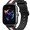 Strap-it Strap-it Bracelet sport spécial Amazfit GTS 3 (noir/blanc)