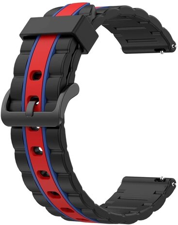 Strap-it Strap-it Bracelet sport spécial Xiaomi Amazfit GTR (noir/rouge) Strap-it Strap-it Bracelet sport spécial Xiaomi Amazfit GTR (noir/rouge)