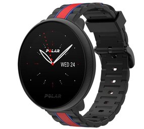 Strap-it Bracelet sport spécial Polar Ignite 2 (noir/rouge)