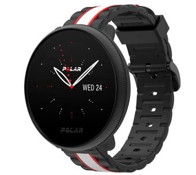 Strap-it Bracelet sport spécial Polar Ignite 2 (noir/blanc)